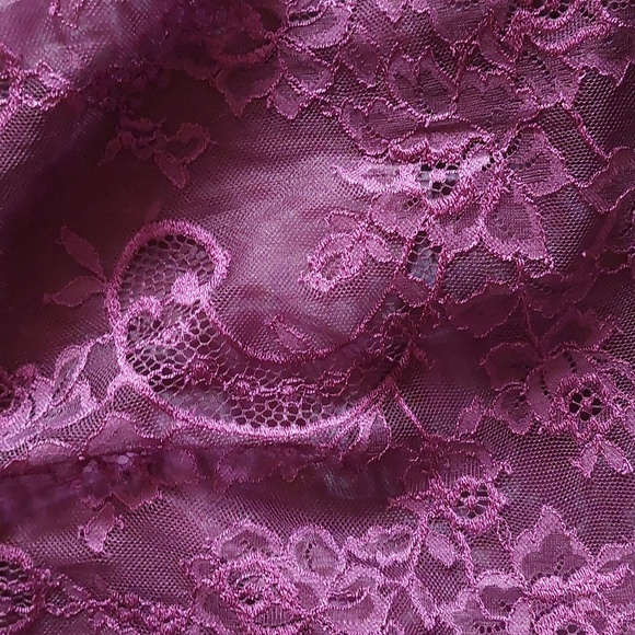 Alice + Olivia Purple Perkins Lace Midi Skirt Sz 2 - Picture 7 of 13